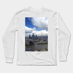 London City Skyline Cityscape England Long Sleeve T-Shirt